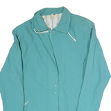 Womens Blue Lightweight Casual Jacket L Polyester Blend Plain Zip Up