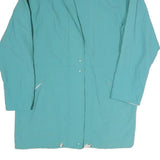 Womens Blue Lightweight Casual Jacket L Polyester Blend Plain Zip Up