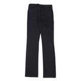 LEVI'S 627 Womens Jeans Black Regular Straight Denim W26 L32 Classic Fit Zip