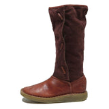 DR MARTENS Womens High Boots Brown Leather Synthetic UK 3 Casual