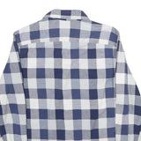 WRANGLER Mens Blue & White Check Shirt S Cotton Casual Long Sleeve Western