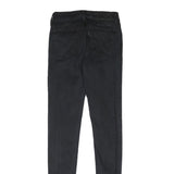 LEVIS 710 Womens Jeans Black Slim Skinny Denim Raw W22 L29 Stretch High Waist