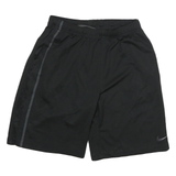 NIKE Mens Black Sports Polyester Blend Casual Shorts S W26 Athletic Gym Wear