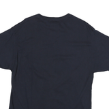 CHAMPION Mens Navy Blue Butler Soccer Graphic T-Shirt L Short Sleeve Crew Neck