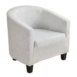 Anyseat Light Gray Chair Cover – Plain Dustproof Tub Slipcover for Home Décor