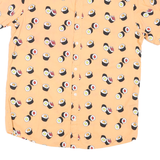 JACK & JONES Mens Peach Sushi Print Shirt M Casual Short Sleeve Button