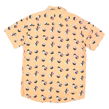 JACK & JONES Mens Peach Sushi Print Shirt M Casual Short Sleeve Button