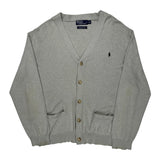 Polo By Ralph Lauren Cardigan - 2XL Gray Cotton