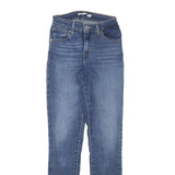 LEVI'S 721 Womens Jeans Blue Slim Skinny Denim Medium W22 L28 Stretch Cotton