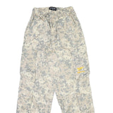 Womens Relaxed Fit Beige & Grey Digital Camouflage Cargo Trousers W30 L33 Cotton