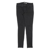 LEVI'S 711 Womens Jeans Black Slim Skinny Denim Medium W27 L30 Stylish