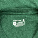 Carhartt T-Shirt - 2XL Green Cotton