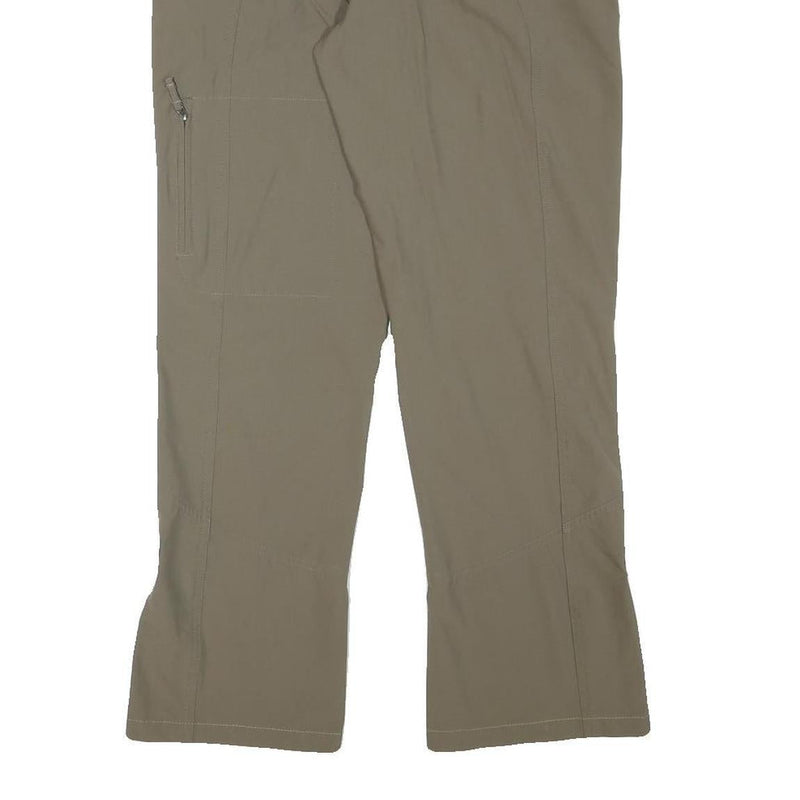 THE NORTH FACE Womens Polyester Blend Khaki Regular Fit Straight Leg Trousers