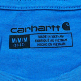 Age 10-12 Carhartt T-Shirt - Medium Blue Cotton