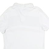 TOMMY HILFIGER Mens White & Black & Red Cotton Short Sleeve Polo Shirt S