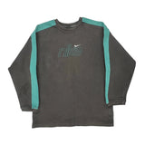 Age 11-12 Nike Spellout Sweatshirt - Medium Grey Cotton