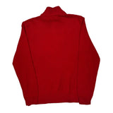 Polo By Ralph Lauren 1/4 Zip - Large Red Cotton