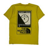 Steep Tech The North Face Graphic T-Shirt - Medium Yellow Cotton