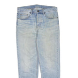 CARHARTT Mens Regular Fit Light Blue Denim Jeans W36 L30 Zip Closure Classic