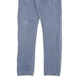 CARHARTT Mens Jeans Blue Regular Straight Denim Light W34 L32 Zip Cotton Blend