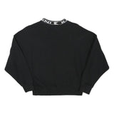 KARL KANI Womens Black Sweatshirt Crew Neck XS Logo Print
