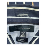 Tommy Hilfiger Striped Shirt - Large Brown Cotton