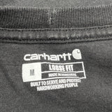 Carhartt T-Shirt - Medium Black Cotton