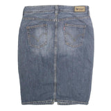 LEVI'S Womens Blue Denim Pencil Knee Length Woven Skirt M Classic Fit