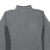 COLUMBIA Mens Grey Pullover Plain Half Zip Basic Knit M Outdoor Sport Sweater