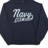 CHAMPION Mens Navy Hoodie L Cotton Blend Pullover Casual Sweatshirt