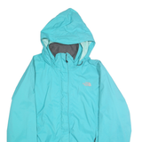 THE NORTH FACE Womens Blue XL Nylon Jacket Lightweight Hooded Zip Outdoor