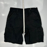 Aeropostale Cargo Shorts - 34W 10L Black Cotton
