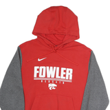 NIKE Mens Red & Grey Fowler Redcats Pullover Hoodie M Cotton Casual Sportswear