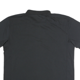 CARHARTT Mens Black Short Sleeve Plain Polo Shirt L Pocket Logo Relaxed Fit