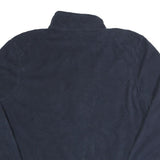 STARTER Mens Navy Blue Zip Up Jacket L Polyester Casual Plain