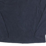 STARTER Mens Navy Blue Zip Up Jacket L Polyester Casual Plain