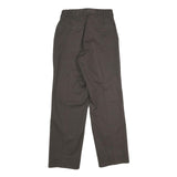 RED KAP Mens Polyester Blend Brown Regular Fit Straight Leg Trousers W27 L28