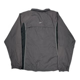 Reebok Windbreaker - Large Gray Polyester