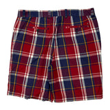 Tommy Hilfiger Checked Chino Shorts - 36W 9L Yellow Cotton