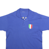 Mens Blue Polo Shirt Free Dart Gruppo Sportivo Friuli Short Sleeve Cotton Blend