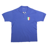 Mens Blue Polo Shirt Free Dart Gruppo Sportivo Friuli Short Sleeve Cotton Blend