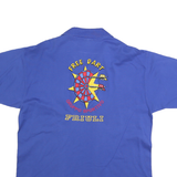 Mens Blue Polo Shirt Free Dart Gruppo Sportivo Friuli Short Sleeve Cotton Blend