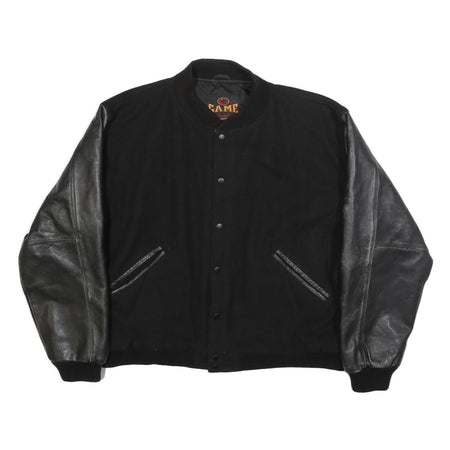 GAME Mens Black Wool Button Jacket 2XL Classic F.U.T.U.R.E Foundation