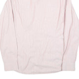 TED BAKER Mens Pink & White Stripe Shirt L Cotton Blend Long Sleeve Formal