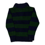 Age 7 Polo By Ralph Lauren Striped 1/4 Zip - Small Green Cotton