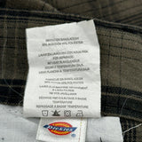 Dickies Checked Chino Shorts - 36W 11L Black Cotton Blend