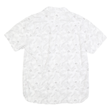 LEVI'S Mens White & Grey Floral Print Cotton Blend Shirt M Summer Casual