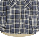 WRANGLER Mens Blue & White Plaid Shirt L Cotton Long Sleeve Casual Everyday Wear