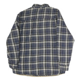 WRANGLER Mens Blue & White Plaid Shirt L Cotton Long Sleeve Casual Everyday Wear