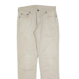 LEVI'S Mens Slim Beige Cotton Blend Trousers W30 L32 Zip Casual Pants
